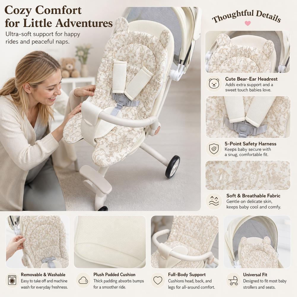 Infant Car Seat Cover - Almofada de Assento para Carrinho de